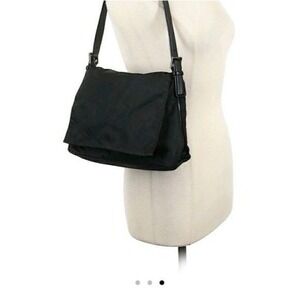 Coach Vtg 90s Vegan Mercer Microfiber Black Crossbody Bag Handbag Purse‎